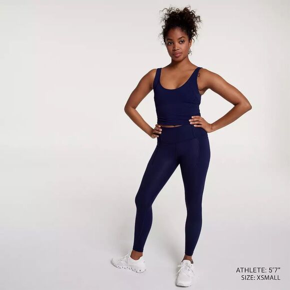 Calia NWT Inspire 7/8 Legging High Rise Opulent Blue - Picture 4 of 13